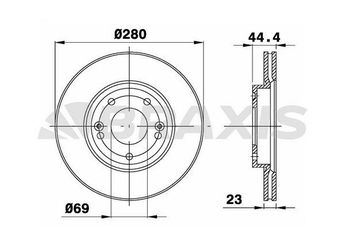 Fren Disk Ayna Ön Sağ ve Sol BRAXIS AE0620  51712A6000 51712-A6000