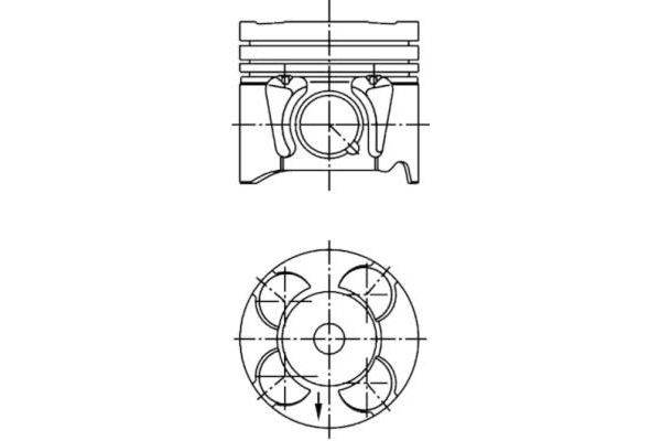 Piston (69.60MM-0.40)  NÜRAL 87-73462-040