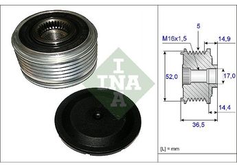 Alternatör Kasnağı  INA 535 0129 10  A2661550115 A 266 155 01 15 2661540902 266 154 09 02 2661541302 266 154 13 02 2661550115 266 155 01 15 A2661540902 A 266 154 09 02 A2661541302 A 266 154 13 02