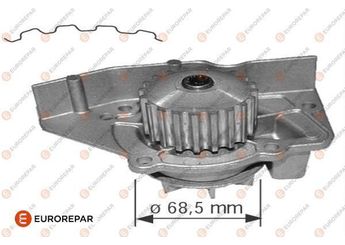 Devirdaim Su Pompası  EUROREPAR 1623097980  120193 1201-93 1201A1 1201-A1 9566950080 PA5506 1611897380