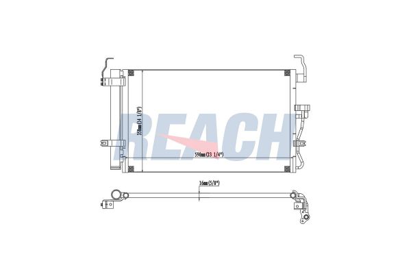 Klima Radyatörü  Hyundai Elantra (XD)(2000->)  MAHER 10890