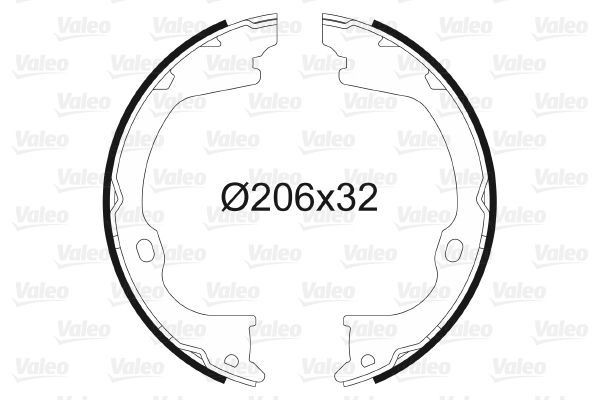 Fren Pabuçlu Balata Arka VALEO 564203