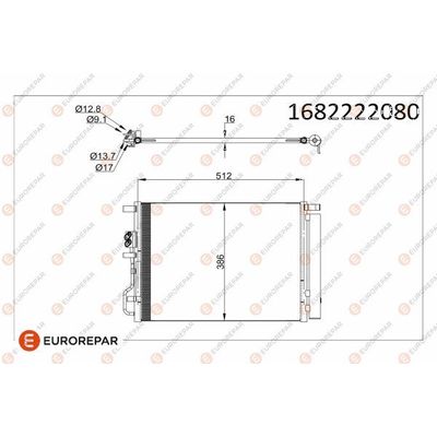 Klima Radyatörü  Hyundai Tucson (TL)(09.2015->)  EUROREPAR 1682222080