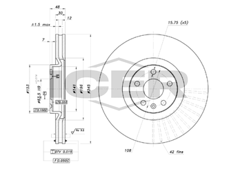 Fren Disk Ayna Ön Sağ ve Sol AYD 51348  31400568 31471752 32300811
