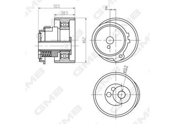 Triger Gergi Rulmanı  GMB GTB0870  FS0112700B 3395996 3661243 4132488 F72Z6K254BA FP0512700B FS0112700A FS0512700 FS05-12-700 FS0512700A FS05-12-700A FS0512700B