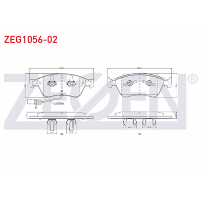 Fren Disk Balata Ön ZEGEN ZEG1056-02