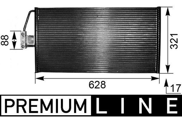 Klima Radyatörü  BMW 5 Serisi Sedan (E39)(1995->)  MAHLE AC 266 000P