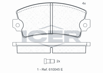 Fren Disk Balata Ön HATTAT 3031358  7701201470 77 01 201 470