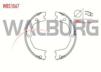 El Fren Balatası  WALBURG WBS1067  42535858