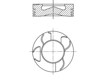 Piston (80.01MM-STD)  MAHLE 003 15 00  6680300117 668 030 01 17 6680300417 668 030 04 17 6680370301 668 037 03 01 A6680300117 A668 030 01 17 A6680300417 A668 030 04 17 A6680370301 A668 037 03 01