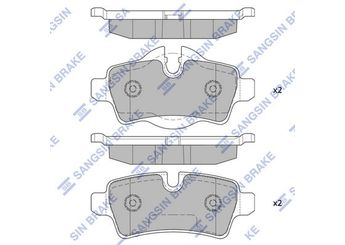 Fren Disk Balata Arka SANGSIN SP2246  34216778327 34216772894 WVA24289 34216794059