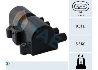 Ateşleme Bobini  TWINS 16643  96253555 25182496 96566260 4805507 93363483 8011040390 8-01104-039-0