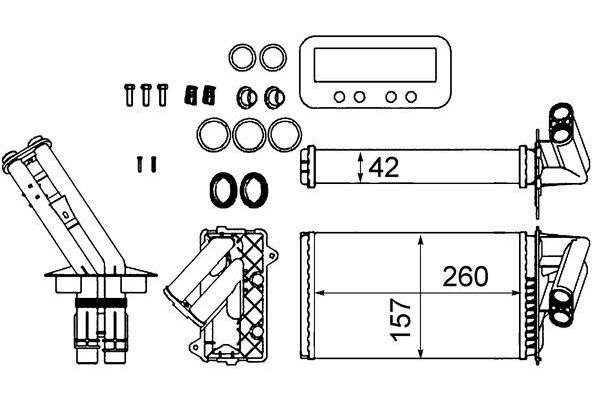Kalorifer Radyatörü  MAHLE AH 103 000S