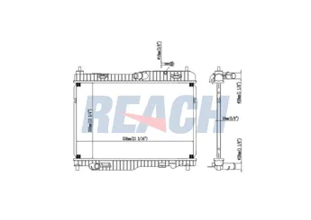 Su Radyatörü  VALEO 735586  8V518005DG 8V51 8005 DG 253101E000 25310-1E000 253101E001 25310-1E001