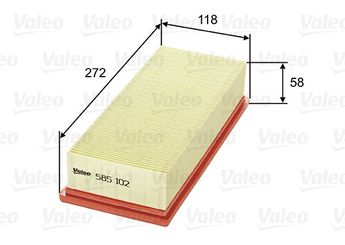 Hava Filtresi  VALEO 585102  ESR4103 HA8637 HA-8637 17200P9ME00 17200-P9M-E00 17220P5TG00 17220-P5T-G00 PHE100330 C40749 GFE2254 PHE100331
