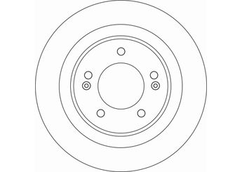 Fren Disk Ayna Arka Sağ ve Sol TRW DF6599  58411A6200 KIA58411A6200 58411-A6200