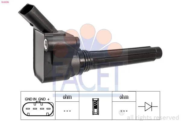 Ateşleme Bobini  Porsche Macan (Typ 95BA)(11.2013->)  FACET 9.6536