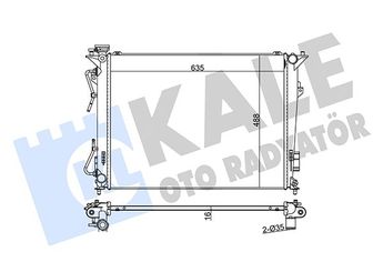 Su Radyatörü  KALE 369800  51733001 253103K240 25310-3K240 253103K280 25310-3K280 253103K290 25310-3K290 253103L140 25310-3L140 253103L240 25310-3L240 253100A180 253100A290 253103L290 253103L295