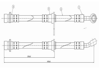 Fren Hortumu Arka Sağ veya Sol CAVO C800 346A  46430SR3903 1466SR3903 01466SR3903