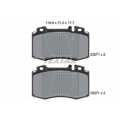 Fren Disk Balata Ön TEXTAR 2327102