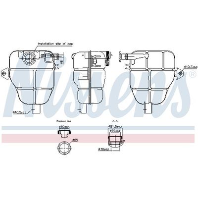 Radyatör Yedek Su Deposu  Opel Meriva B (03.2010->)  NISSENS 996218