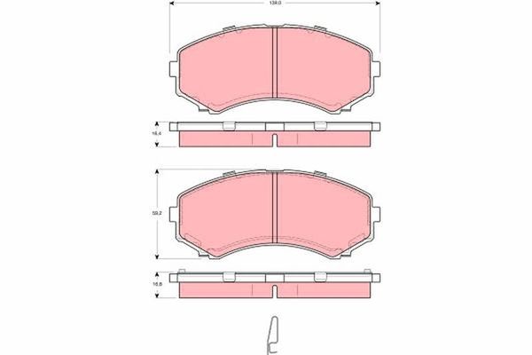 Fren Disk Balata Ön TRW GDB3254