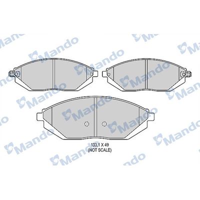 Fren Disk Balata Ön MANDO MBF015933