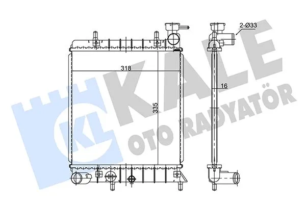 Su Radyatörü  Nissan Qashqai (J11E)(2013->)  KALE 372500