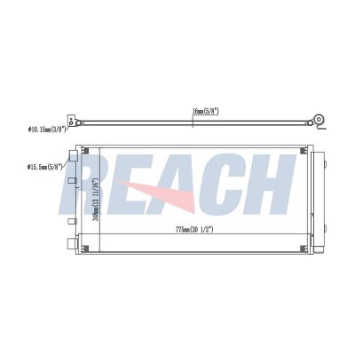 Klima Radyatörü  Renault Master III Kamyonet / Şasi - Çift Kabin (06.2010->)  ORİS CRN824016