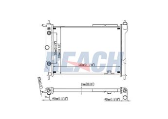 Su Radyatörü  MGA 80115  1300111 1300132 52456308 52456309 90443392