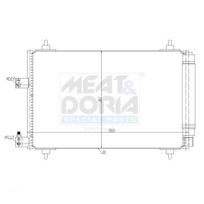 Klima Radyatörü  Citroen C5 4 Kapı (04.2008->)  BEHR AC 585 001S