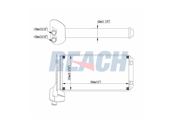Kalorifer Radyatörü  Volkswagen T4 Transporter Bus Syncro (08.1992->2003)  MGA 81120
