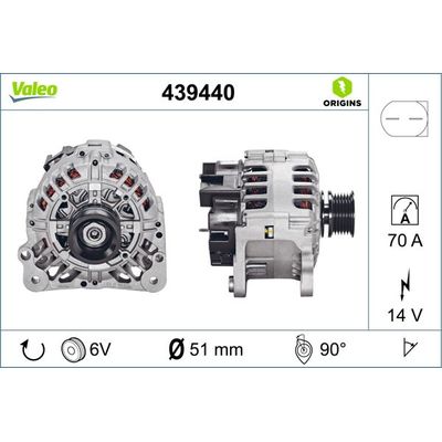 Alternatör  VALEO 439440
