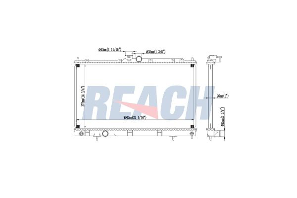 Su Radyatörü  Mitsubishi Lancer 4 Kapı/ Station W. (CS0A/W)(2003->)  ORİS BCH028026