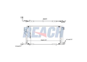 Klima Radyatörü  ORİS CPE317016  6455W2 6455AW 6455.AW 6455.W2 9627152180 9646061880