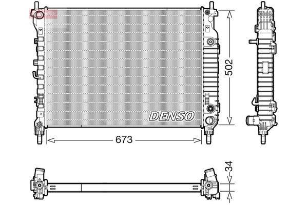 Su Radyatörü  DENSO DRM20124