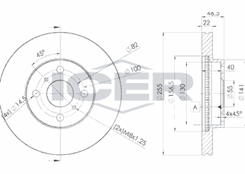 Fren Disk Ayna Ön Sağ ve Sol EUROREPAR 1642749480  1642749480 4351252120 43512-52120