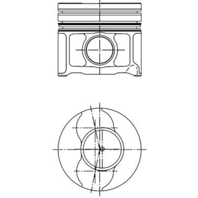 Piston (82.00MM-0.60)   KOLBENSCHMIDT 41795620