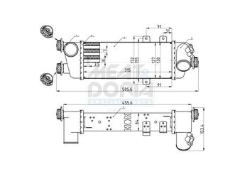 Turbo Radyatörü  ORİS 607-4835  282702A610 2827027060 282702A611