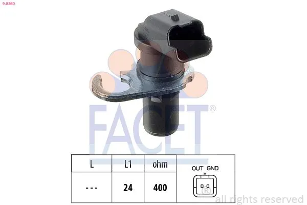 Krank Sensörü  Peugeot Boxer (350) P.Van, Camlı (H3) Aks:3700mm (2002->)  FACET 9.0260