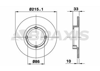 Fren Disk Ayna Ön Sağ ve Sol BRAXIS AE0577  DF1925 55511M82000 5551182000 91138422