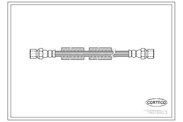 Fren Hortumu Ön Sağ veya Sol Volkswagen LT P.Van/Minibüs (01.1979->1996)  CORTECO 19018923