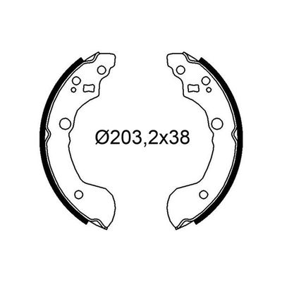 Fren Pabuçlu Balata Arka VALEO 564285