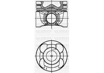 Piston (89.00MM-STD)  YENMAK 31-04581-000-TPR  3604581000 12010EC00B 12010 EC00B A2010EB70A A2010-EB70A A2010EC00B A2010-EC00B 5001872612 5001872616