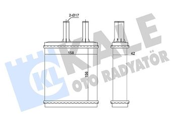 Kalorifer Radyatörü  KALE 360720  K01161A10 K01161A10A K03A61A10 0K01161A10 0K01161A10A 0K03A61A10 OK01161A10A OK011-61-A10A