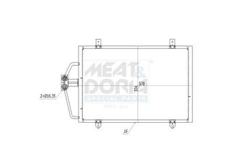 Klima Radyatörü  BSG 75-525-019  7700418301 7700432391 7700838131 8671017608