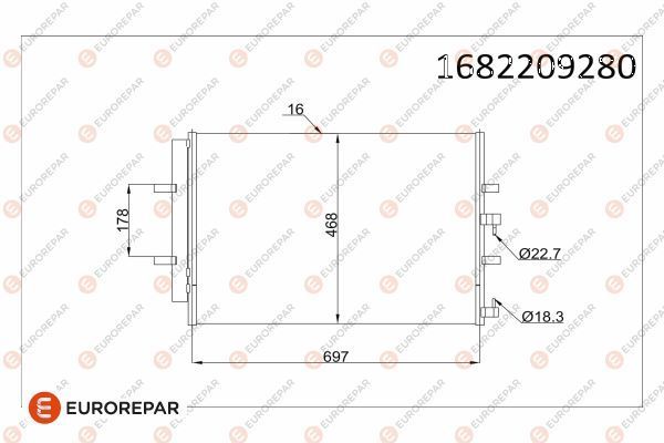 Klima Radyatörü  Ford Transit (TTS) Minibüs (2019->)  PSA ORJINAL 1682209280