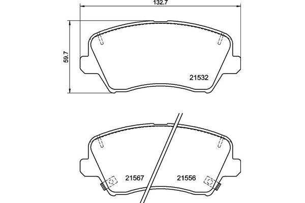 Fren Disk Balata Ön Hyundai i30 Cw (GDH)(2012->)  BREMBO P 30 123