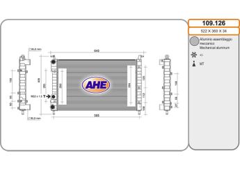 Su Radyatörü  KALE 0126222AL  46449104 46548483 46750717 46780326 K46449104 K46548483 K46750717 K46780326 46417050 46417059 46548485 46750718