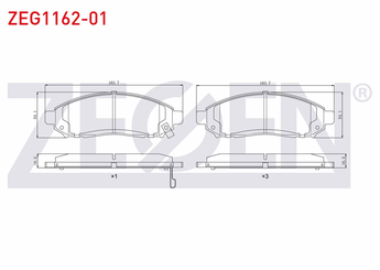 Fren Disk Balata Ön ZEGEN ZEG1162-01   41060EA025 41060EB326 41060-EB326 41060ZP00B 41060ZP025 D10601VA8E D1060ZP00A D1M60CY70B D1M60-CY70B DA060EB326 DA060-EB326 41060-EA025 41060ZP00A 41060-ZP00A 41060-ZP025 D1060EB70A D1060-EB70A D1060JR70A D1060-JR70A D1060ZP00C D1060-ZP00C 5521082Z00 5521082Z20